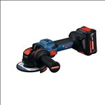 Bosch Akku-Winkelschleifer mit X-LOCK EXWX18V-15S, 2 x EXBA18V-80 #06019M6101