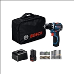 Bosch Akku-Bohrschrauber GSR 12V-32, 2x Akku GBA 12V 2.0Ah, Werkzeugtasche #06019N7006