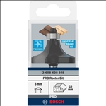 Bosch PRO Abrundfräser, R 15, Schaft 8 mm #2608628345