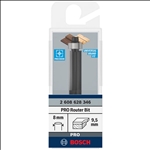 Bosch PRO Bündigfräser mit untenlieg. Führungskugellager, Ø 9,5 x L 25,4, Schaft 8 mm #2608628346