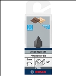 Bosch PRO V-Nutfräser, 90° x Ø 12,7, Schaft 6 mm #2608628447