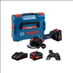 Bosch Akku-Winkelschleifer mit X-LOCK EXWX18V-15S, 2 x EXBA18V-80 #06019M6101