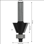 Bosch PRO Fasefräser, 25°, Schaft 8 mm #2608628351