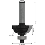 Bosch PRO Profilfräser klassisch, R 6,3, Schaft 8 mm #2608628356