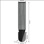 Bosch PRO Hohlkehlfräser, R 4, Schaft 8 mm #2608628367