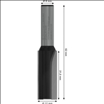 Bosch PRO Nutfräser, zweischneidig, Ø 12 x L 31,5, Schaft 8 mm #2608628374