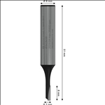 Bosch PRO Nutfräser, einschneidig, Ø 3 x L 8, Schaft 8 mm #2608628376