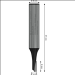Bosch PRO Nutfräser, einschneidig, Ø 4 x L 8, Schaft 8 mm #2608628377