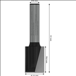 Bosch PRO Nutfräser, zweischneidig, Ø 15 x L 19,6, Schaft 8 mm #2608628387