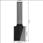 Bosch PRO Nutfräser, zweischneidig, Ø 16 x L 19,6, Schaft 8 mm #2608628388