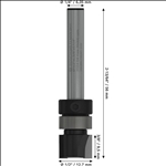 Bosch "PRO Bündigfräser, obenliegendes Führungskugellager, Ø 1/2"" x L 3/8"", Schaft 1/4""" #2608629