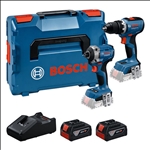 Bosch Combo Kit 18V-Set mit 2 Werkzeugen: GSR + GDR + 2x GBA 5.0 Ah + GAL 18V-40 #0615A50090