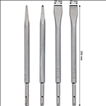 Bosch PRO SDS plus-4C Meißel-Set, 4-tlg. #2607017516