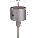 Bosch PRO SDS plus-5 Bohrkronen-Set, 82 x 54 x 72 mm, 3-tlg. #2608550065