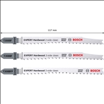 Bosch EXPERT Hardwood 2-side clean Stichsägeblatt-Set, 3-tlg., (2xT308BF, 1xT308BFP) #2608900549