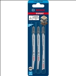 Bosch EXPERT Hardwood 2-side clean Stichsägeblatt-Set, 3-tlg., (2xT308BF, 1xT308BFP) #2608900549