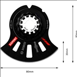 Bosch EXPERT ACZ 105 ET Multi Material Segmentsägeblatt, 5-tlg. #2608664207