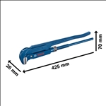 Bosch Sanitär-Eckrohrzange, 90°, 420 mm #1600A02W3V