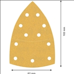 Bosch EXPERT C470 Schleifblatt, 102x62/93mm, K240, 11 Löcher, 50-tlg. #2608901651