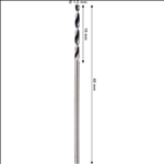 Bosch Metallspiralbohrer HSS PointTeQ, DIN 338, 1,5 mm, 2er-Pack #2608577154