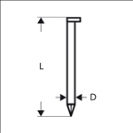 Bosch D-Kopf Streifennagel SN34DK 65, 2,8 mm, 65 mm, blank, glatt, 3000er-Pack #2608200001