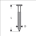 Bosch Rundkopf-Streifennagel SN21RK 60RG 2,8 mm, 60 mm, verzinkt, gerillt, 4000er-Pack #2608200036