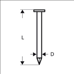 Bosch Rundkopf-Streifennagel SN21RK 60 2,8 mm, 60 mm, blank, glatt, 4000er-Pack #2608200028