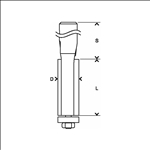 Bosch Laminat-Bündigfräser, 8 mm, D1 9,5 mm, L 25,4 mm, G 68 mm #2608628346