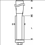 Bosch Bündigfräser Expert for Wood Laminate, 12 mm, D1 12,7 mm, L 38,5 mm, G 93,6 mm #2608629382