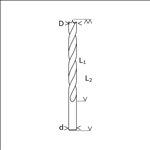 Bosch Holzspiralbohrer Standard, 3 x 33 x 61 mm, d 3 mm #2608596300