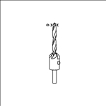 Bosch Holzspiralbohrer mit 90°-Senker, 8 mm, 20 mm #2608596395