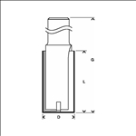 Bosch Nutfräser, 8 mm, D1 8 mm, L 25,4 mm, G 56 mm #2608628372