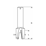 Bosch Nutenfräser 8x12,7x50,8 #2608628399