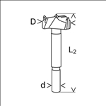 Bosch Kunstbohrer HM, 20 x 90 mm, d 8 mm #2608597604