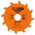 CMT Orange Industrielle Kreissägeblätter für Nuten - D150x4 d30 Z12 HW #C24004006M