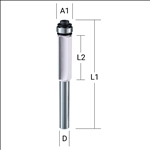 Makita Bündigfräser mit Anlauflager stirnseitig Ø 9,5 mm #D-47721