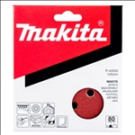 Makita Schleifpapier/Ø 125 mm/K80/10 Stk. #P-43555