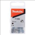 Makita Schraubbit T10, 50 mm, 3 Stk. #P-72590