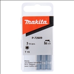 Makita Schraubbit T15, 50 mm, 3 Stk. #P-72609