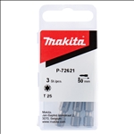 Makita Schraubbit T25, 50 mm, 3 Stk. #P-72621