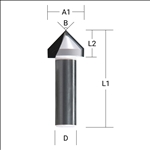 Makita V-Nut-Fräser Ø 12,7 mm #P-79061