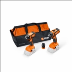Fein Vorteils-Combo Akku Akku-Schlagschrauber ASCD 18-200 W4 & Akku-Bohrschrauber ASCM 18 QSW #99100
