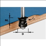 Festool Fase-Bündigfräser HW S8 D24/0° +45° #491026