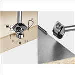 Festool Fasefräser-Wendeplatten S8 HW 45° D27 12x12 KL #499807