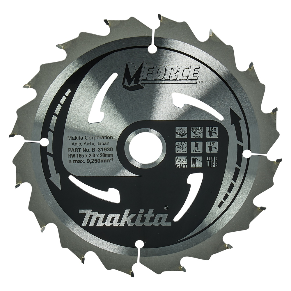 Makita M-FORCE Sägeb. 165x20x16Z #B-31930