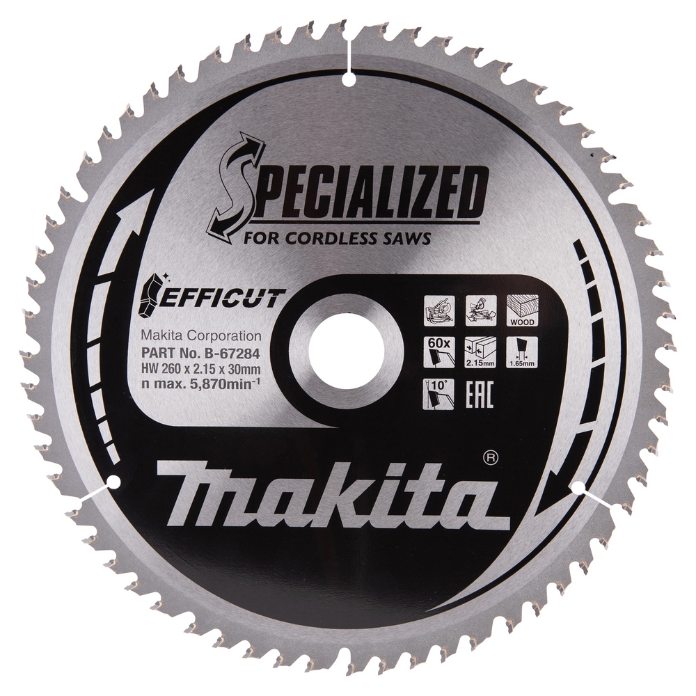 Makita Kapp- und Gehrungssägenblatt EFFICUT TCT #B-67284