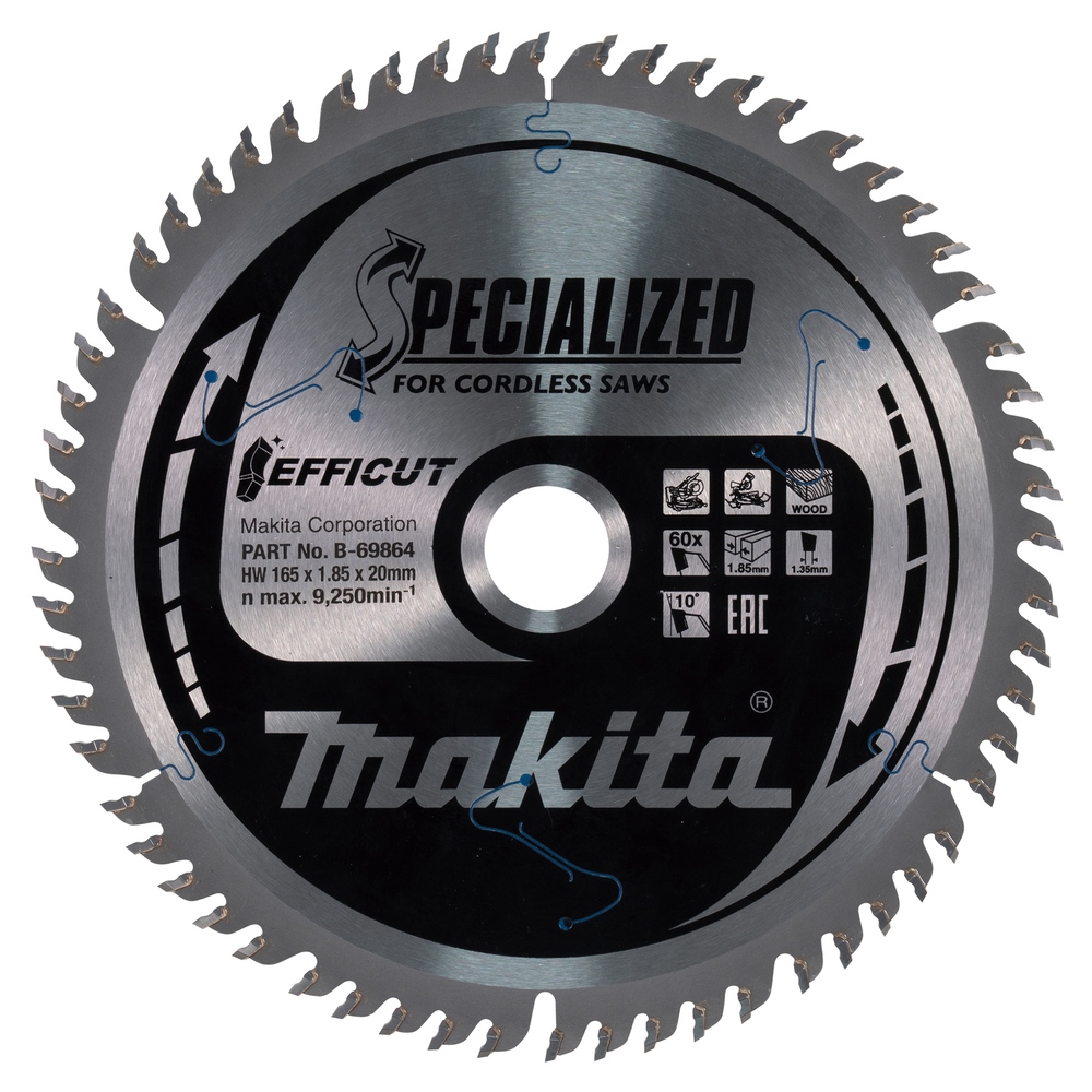 Makita Kapp- und Gehrungssägenblatt EFFICUT TCT #B-69864