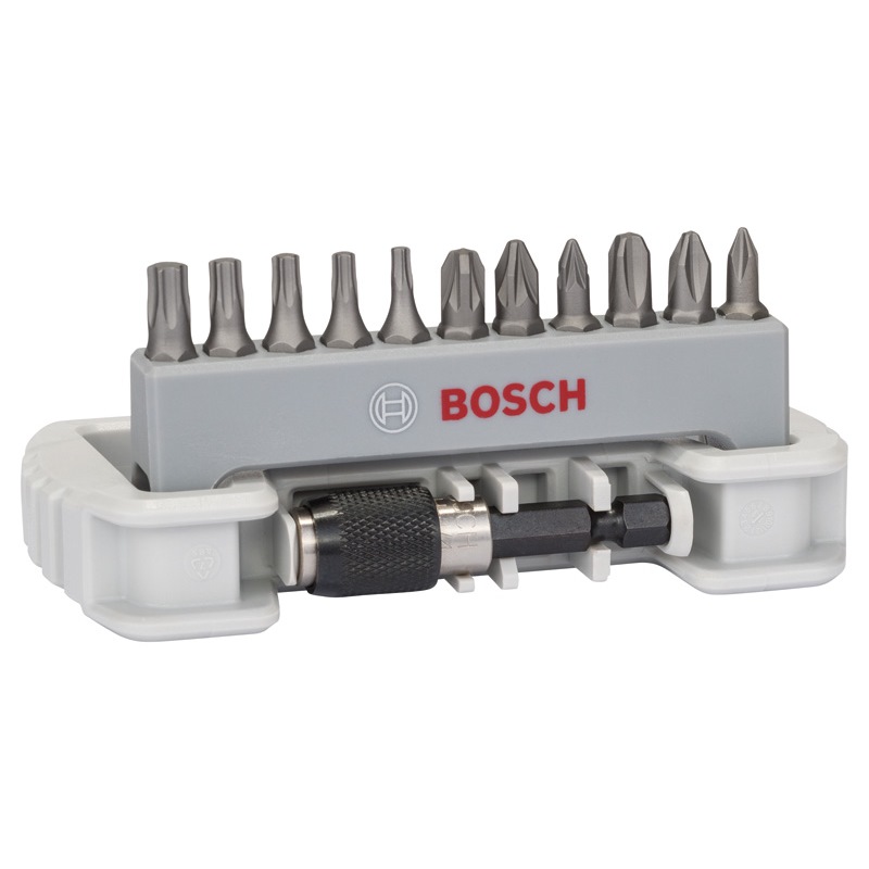 Bosch 11‑tlg. Extra Hard Kompaktes Schrauberbit-Set mit Bithalter #2607017578