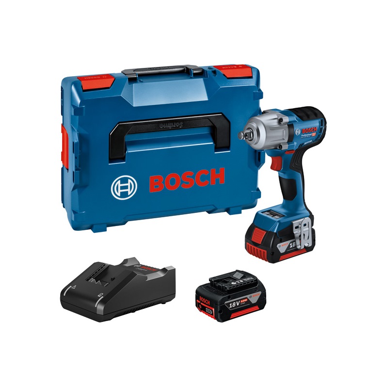 Bosch Akku-Drehschlagschrauber GDS 18V-450 HC, 2 x Akku GBA 18V 5.0Ah, L-BOXX #06019K4003