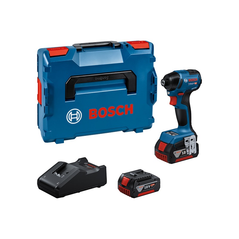 Bosch Schlagschrauber GDR 18V-220 C, 2 x Akku GBA 18V 5.0Ah, L-BOXX 136 #06019L6003